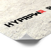 "Vista" Nissan GT-R an der Spitze der Welt Poster (Ecke)