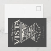 VISTA - SAN DIEGO KALIFORNIA POSTKARTE (Vorne/Hinten)