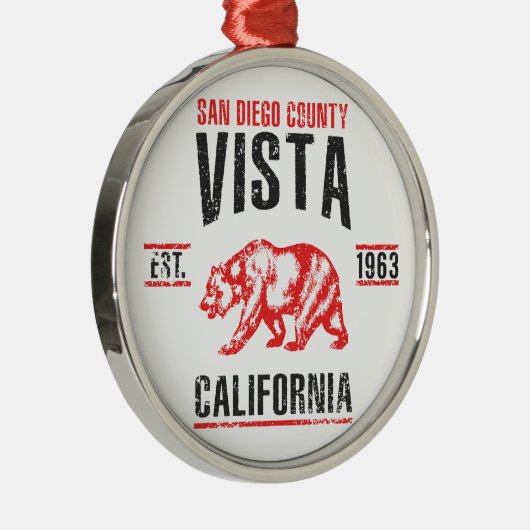 Vista Silbernes Ornament (Rechts)