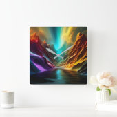 Vista-Wall-Uhr Quadratische Wanduhr (Zuhause)