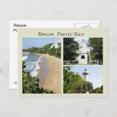 Vistas de Rincon Puerto Rico Postkarte (Vorne/Hinten)