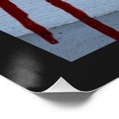 Visual Forte com Frase em Vermelho War is Hell Poster (Ecke)