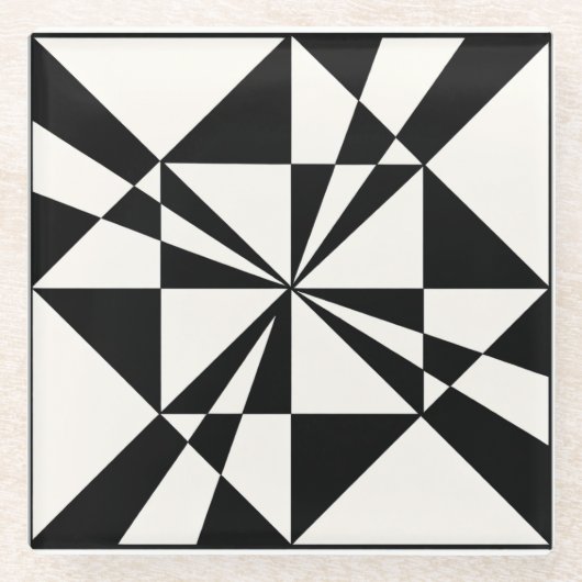 Visual Pull | Modern Glasuntersetzer (Vorderseite)