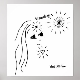 'Visualisieren' Canvas Print Poster