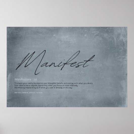 Visualisieren, Erstellen, Manifest: Inspiration Ar Poster (Vorne)