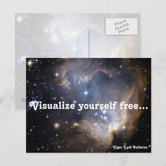 visualisieren postkarte (Vorne/Hinten)