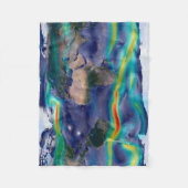 Visualisierung der globalen Winde. Fleecedecke (Vorderseite)