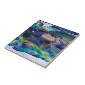 Visualisierung der globalen Winde. Fliese (Seite)