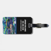 Visualisierung der globalen Winde. Gepäckanhänger (Rückseite horizontal)