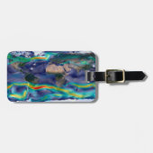 Visualisierung der globalen Winde. Gepäckanhänger (Vorderseite horizontal)