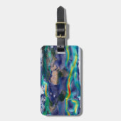 Visualisierung der globalen Winde. Gepäckanhänger (Vorderseite vertikal)