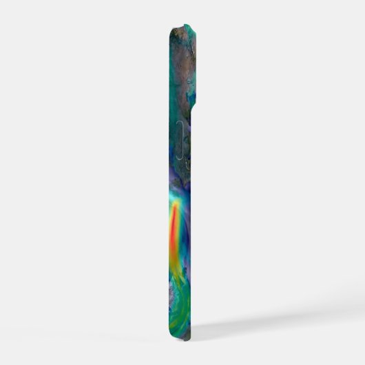 Visualisierung der globalen Winde. iPhone 15 Hülle (Rechte Seite)