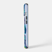 Visualisierung der globalen Winde. iPhone 15 Hülle (Linke Seite)