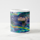 Visualisierung der globalen Winde. Jumbo-Tasse (Vorderseite)