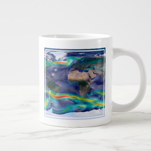 Visualisierung der globalen Winde. Jumbo-Tasse (Rechts)