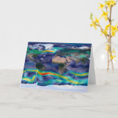 Visualisierung der globalen Winde. Karte (Gelbe Blume)