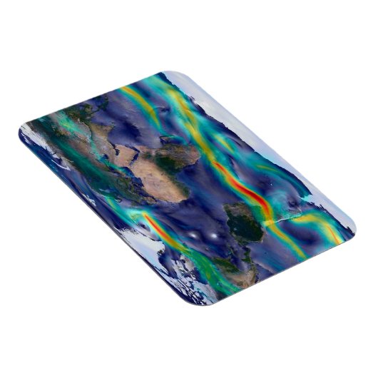 Visualisierung der globalen Winde. Magnet (Rechte Seite)