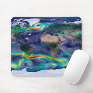 Visualisierung der globalen Winde. Mousepad
