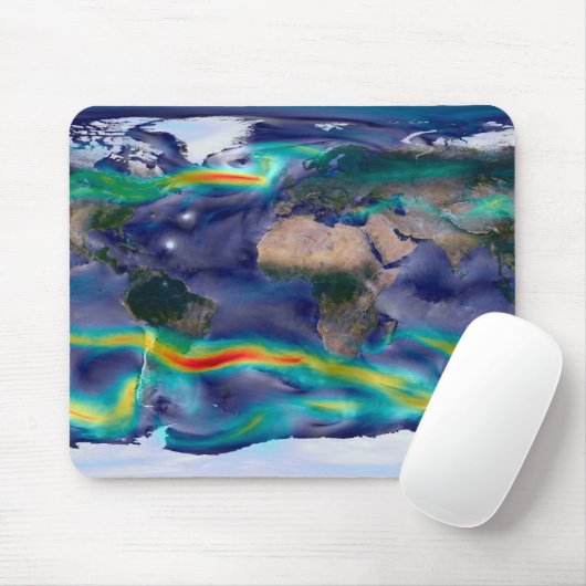 Visualisierung der globalen Winde. Mousepad (Mit Mouse)