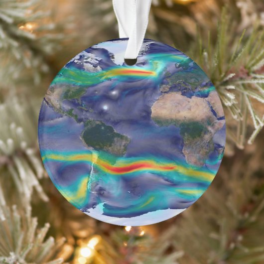 Visualisierung der globalen Winde. Ornament (Baum)
