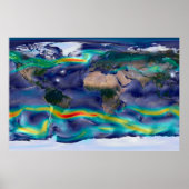 Visualisierung der globalen Winde. Poster (Vorne)