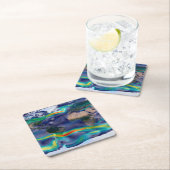 Visualisierung der globalen Winde. Rechteckiger Pappuntersetzer (Vor Ort)