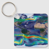 Visualisierung der globalen Winde. Schlüsselanhänger (Vorderseite)