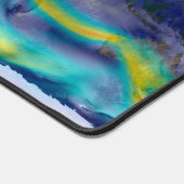 Visualisierung der globalen Winde. Schreibtischunterlage (Ecke)