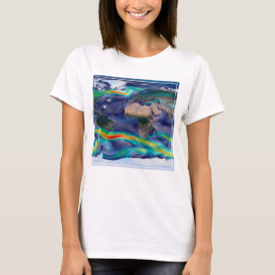Visualisierung der globalen Winde. T-Shirt