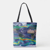 Visualisierung der globalen Winde. Tasche (Rückseite)