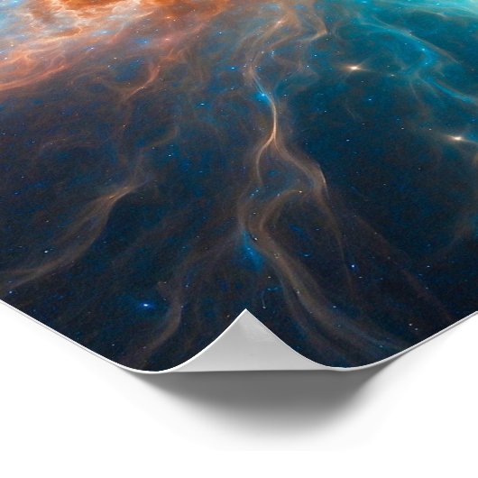 Visualisierung eines Urknalls im Weltraum Poster (Ecke)