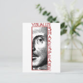 Visualize Shakespeare Postkarte (Stehend Vorderseite)