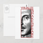 Visualize Shakespeare Postkarte (Vorne/Hinten)