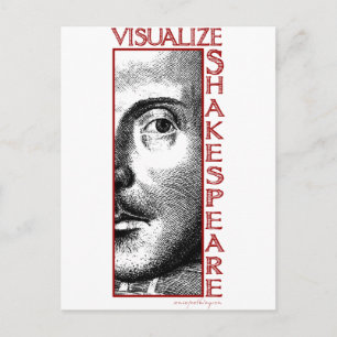 Visualize Shakespeare Postkarte