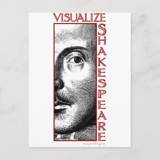 Visualize Shakespeare Postkarte (Vorderseite)