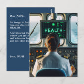 Visualizing HEALTH Get Well Card Postkarte (Vorne/Hinten)