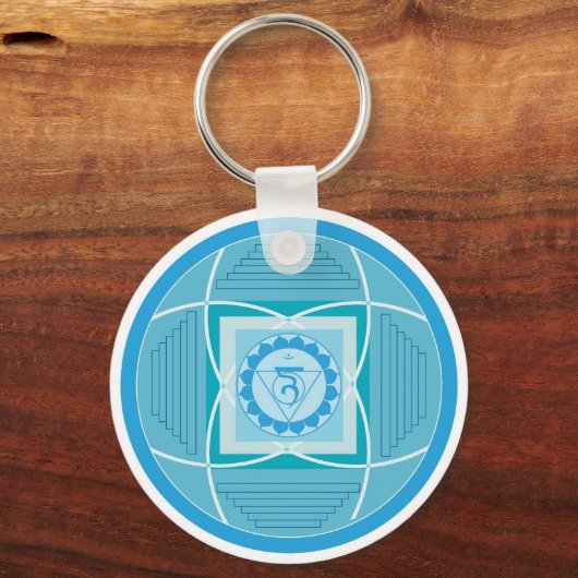 Visuddha Chakra Mandala Schlüsselanhänger (Vorderseite)