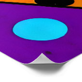 visuell auffallend dynamischer Graffiti Poster (Ecke)