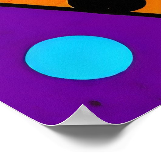 visuell auffallend dynamischer Graffiti Poster (Ecke)