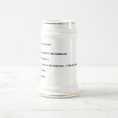 Visuell Basic Hello World Gruß Bierglas (Mittel)