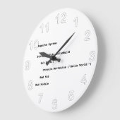 Visuell Basic Hello World Gruß Große Wanduhr (Winkel)