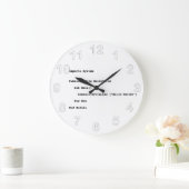 Visuell Basic Hello World Gruß Große Wanduhr (Zuhause)