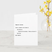 Visuell Basic Hello World Gruß Karte (Gelbe Blume)