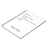 Visuell Basic Hello World Gruß Notizblock (Linke Seite)