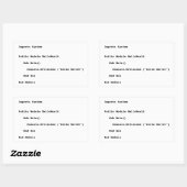 Visuell Basic Hello World Gruß Rechteckiger Aufkleber (Blatt)