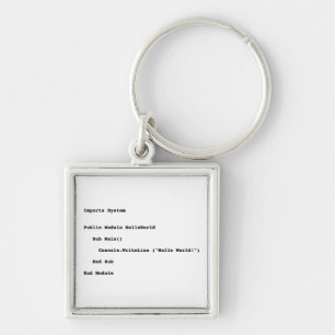 Visuell Basic Hello World Gruß Schlüsselanhänger