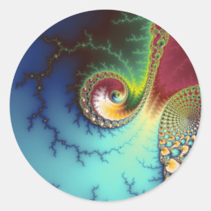 Visuell Cortex Runder Aufkleber