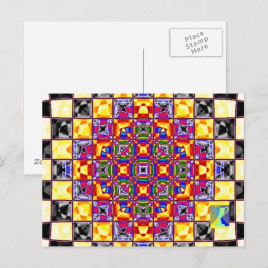 Visuelle Art Postkarte (Vorne/Hinten)