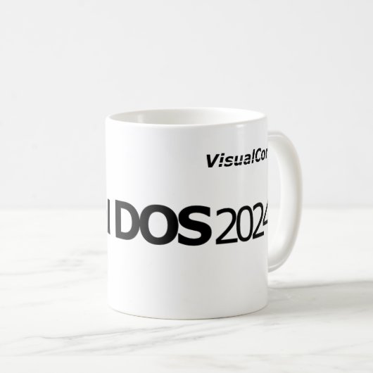 Visuelle DOS 2024-Tasse Kaffeetasse (VorderseiteRechts)