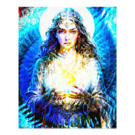 Visuelle Fraktale Vision einer Wahrsagerin Fotodruck